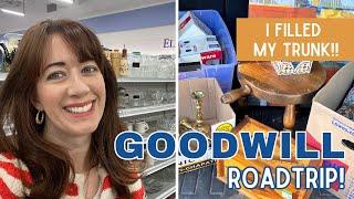 I FILLED MY TRUNK at Goodwill! | Thrift with Me | Vintage Haul