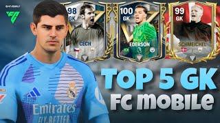 TOP 5 GK IN FC MOBILE  TOP 5 GOALKEEPERS IN FC MOBILE || LION