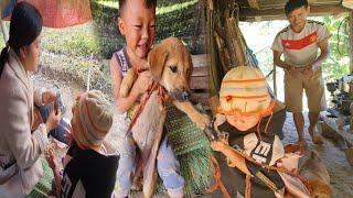 After his mother left, the boy lived alone and was so sad that he bought a dog.