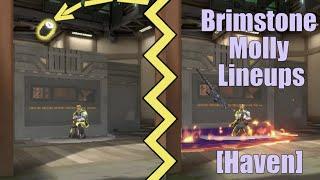 BRIMSTONE MOLLY LINEUPS [HAVEN] // VALORANT Lineups