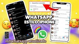 SAIU! WHATSAPP IGUAL IPHONE iOS 17 NO ANDROID 2024  Funcionando  Nova Atualização MBiOS