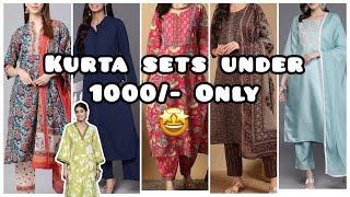 Huge *MYNTRA Kurta Set Haul* | Kurta Sets Under 1000/- 