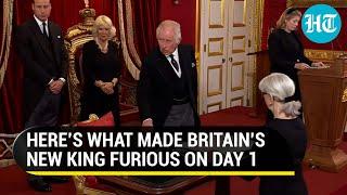 Britain’s new King loses his cool during proclamation ceremony; Gets compared to Queen | Viral