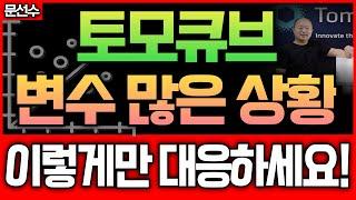 🟣토모큐브 가격조정 곧 끝나갑니다. 타이밍 확인하시고, 대응전략 준비하세요.