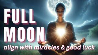 Full Moon Meditation OCTOBER | Align with Miracles Unlock Fortune & Embrace New Beginnings #moon