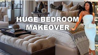 SMALL LUXURY  BEDROOM DECORATING IDEA | DECORATE THIS DREAMY BEDROOM WITH ME START TILL FINISH.