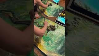 ASMR Painting Underwater Scene - Full Video 1 Hour #painting #asmrpainting #bobross