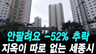 안팔려요 -52% 추락 지옥이 따로 없는 세종시