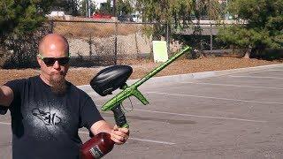 DLX Luxe Ice Paintball Gun - Shooting