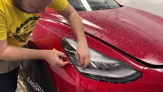 Tesla Model 3 Fender Clear Bra Paint Protection Film Xpel Ultimate Plus Vancouver ClearBra