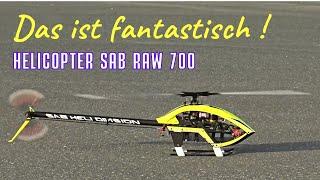 Невероятный полёт Helicopter Sab Raw 700 | Fantastic radio-controlled helicopter model.