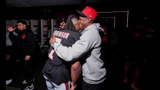 Atlanta Falcons locker room victory speech | New York Giants vs. Atlanta Falcons