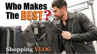 Who Makes The BEST Leather Jackets? (alpha m. Shopping VLOG)