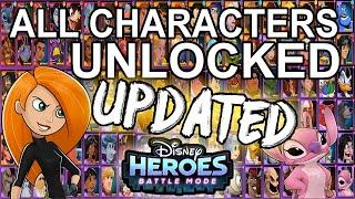 Disney Heroes Battle Mode ALL CHARACTERS UNLOCKED UPDATED Gameplay Walkthrough - iOS / Android