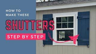 How To Make Board & Batten Shutters (Out Of PVC Boards)