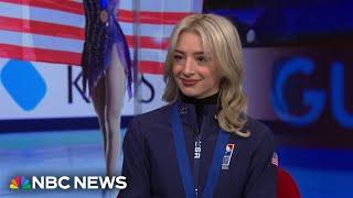 Athlete Amber Glenn describes making history for U.S. women’s figure skating