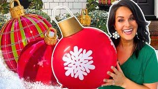 EASY GIANT DIY Christmas Ornaments!