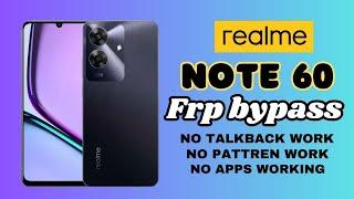 New Security Realme Note 60 Frp Bypass Andriod 14