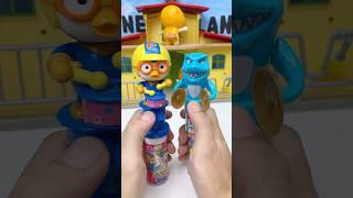 Satisfying Miniature Poro Wacky shark set Toys | ASMR Video #satisfying #funnytoys #shorts