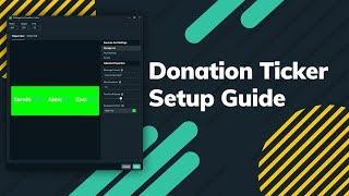 How to Set Up the Streamlabs Donation Ticker