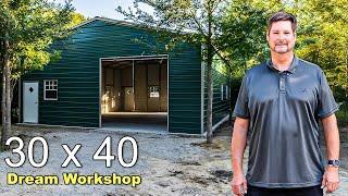 30x40 Metal Building Dream Workshop From Alan's Factory Outlet