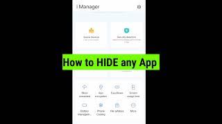 how to hide any App in just 20 second