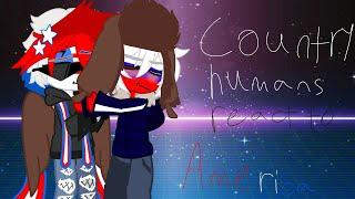 Countryhumans react to america!