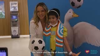 Aflac visits patients at Nicklaus Children's Hospital to celebrate Copa America