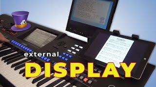 How to use external display / monitor and Yamaha arrangers - Tyros, PSR S, PSR SX, Genos, Genos2