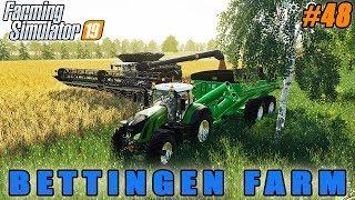 Harvesting wheat, baling straw | Farming simulator 19 | Bettingen Farm | Timelapse #48