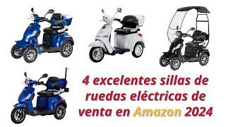 4 EXCELENTES SILLAS DE RUEDAS ELECTRICAS RECOMENDADAS de Venta en Amazon 2024