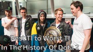 Worst TI To Best TI Ranked In Dota 2 History