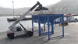 Bulk Hopper Shifted using shore Crane