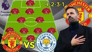 Joshua Zirkzee "OUT" MAN UNITED VS LEICESTER CITY Potential Lineup Under Van nistelrooy Season 24/25