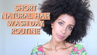 Simple And Easy Wash Day On Short Natural Hair | SWIRLY CURLY