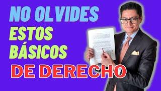 RETOMANDO CONCEPTOS BÁSICOS DE DERECHO