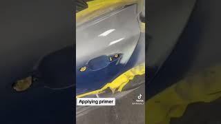 Applying primer!! #car #automobile #painting #carpainting #fun #fyp #satisfying