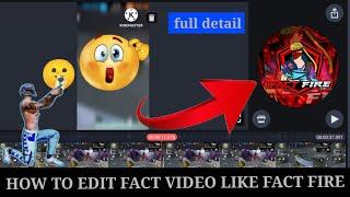 How to make like fact fire free fire fact video editing free fire fact video kaise banaye easy ️️