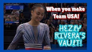  2024 Olympic Trials - Hezly Rivera's Final Vault - She's going to Paris! #gymnastics #olympics