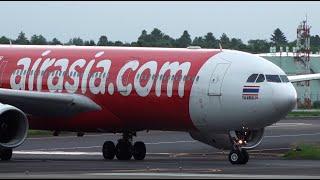 Thai AirAsia X Airbus A330-300 HS-XTI Landing at NRT 34R