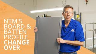 How to Changeover to New Tech Machinery's Board and Batten Profile
