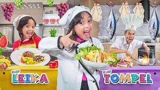 PERTAMA KALI MASAK MAKANAN BANYAK  KOMPILASI LEIKA MEMASAK BARENG TOMPEL