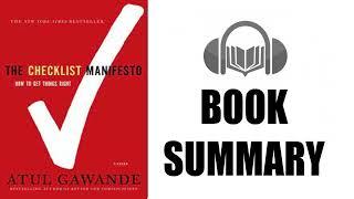 Book Summary  | The Checklist Manifesto By Atul Gawande | Audiobook Academy