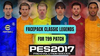 PES 2017 l FacePack Classic Legends Players For T99 Patch