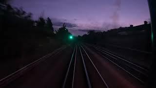 London Underground. Drivers POV with commentary. Night drive. Acton Town-Rayners Lane.