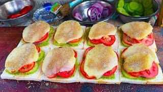 Bombay Style Vegetable Club Sandwich In Jaipur l Jaipur Street Food