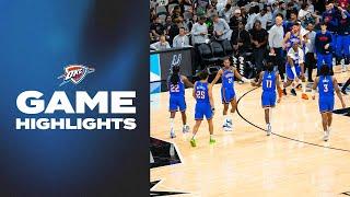 OKC Thunder at San Antonio Spurs | Preseason | Game Highlights | October 7, 2024