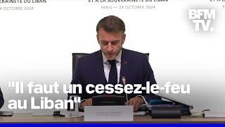 "La France apportera 100 millions d'euros" au Liban: l'intégralité du discours d'Emmanuel Macron