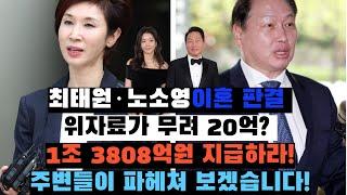 [주변들 긴급브리핑] 최태원, 노소영 항소심 판결! 위자료가 무려 20억? 1조 3808억원 지급하라! 주변들이 파헤쳐 보겠습니다