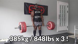 The Build Day 32 - 848lbs x 3 Deadlift | Build to 1100KG